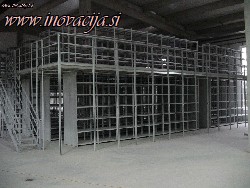 Montazni policni podest - nosilna konstrukcija podesta Montazni policni podest - nosilna konstrukcija podesta